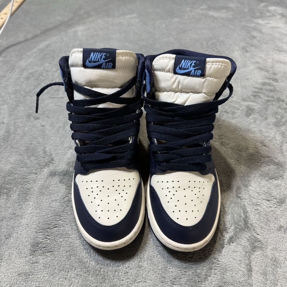 Nike Air Jordan 1 Retro High (GS) Obsidian UNC 575441-140 Size 4Y / 5.5W - Picture 3 of 14